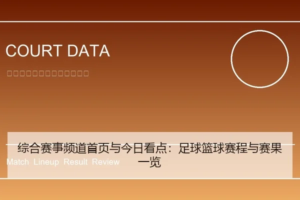 综合赛事频道首页与今日看点：足球篮球赛程与赛果一览